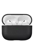 WOOLNUT leather case AirPods Pro 3 black, imported from the UK