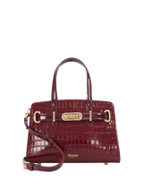 John Lewis Dune London Dinkydefine Belted Grab Bag, Burgundy- Buy online at McGrocer
