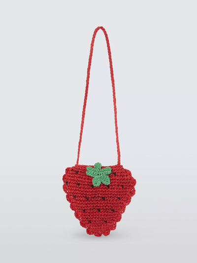 John Lewis John Lewis Kids' Strawberry Straw Bag, Red- Buy online at McGrocer
