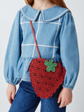 John Lewis kids strawberry straw bag red (British brand)