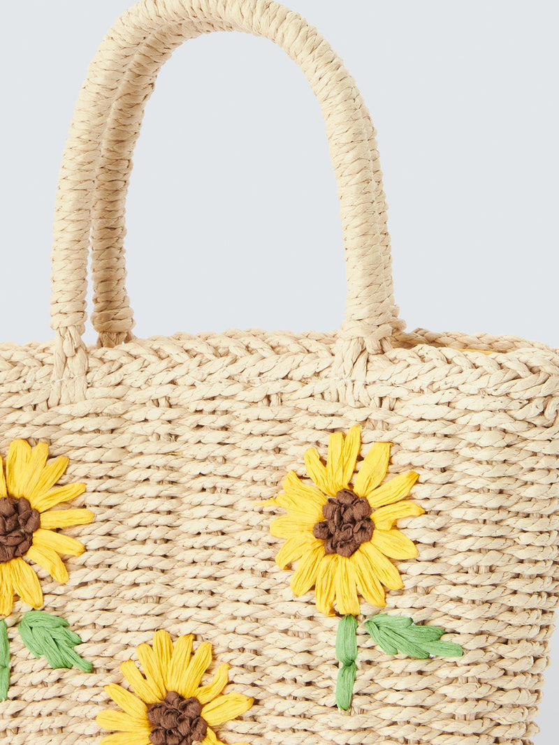 John Lewis kids sunflower straw bag - British product
