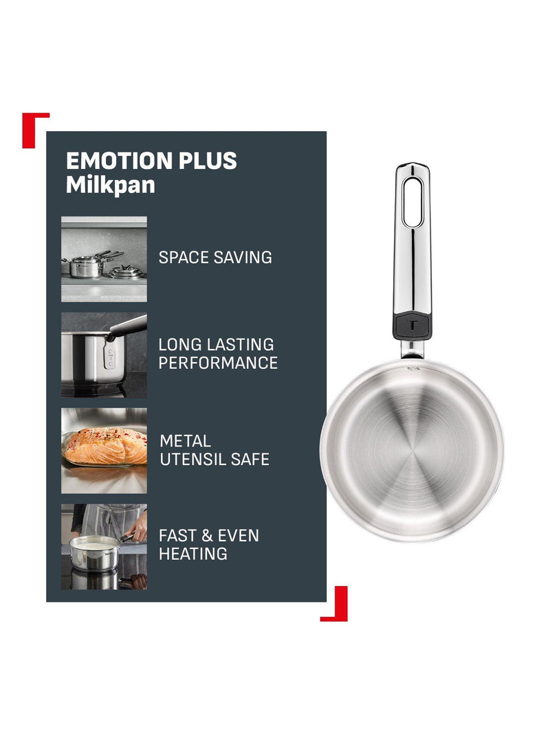 Tefal Emotion Plus stainless steel milk pan 14cm, UK version