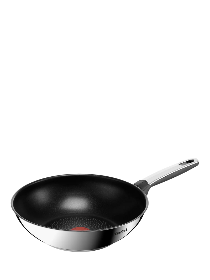 Tefal Emotion Plus stainless steel non-stick wok 28cm - British product