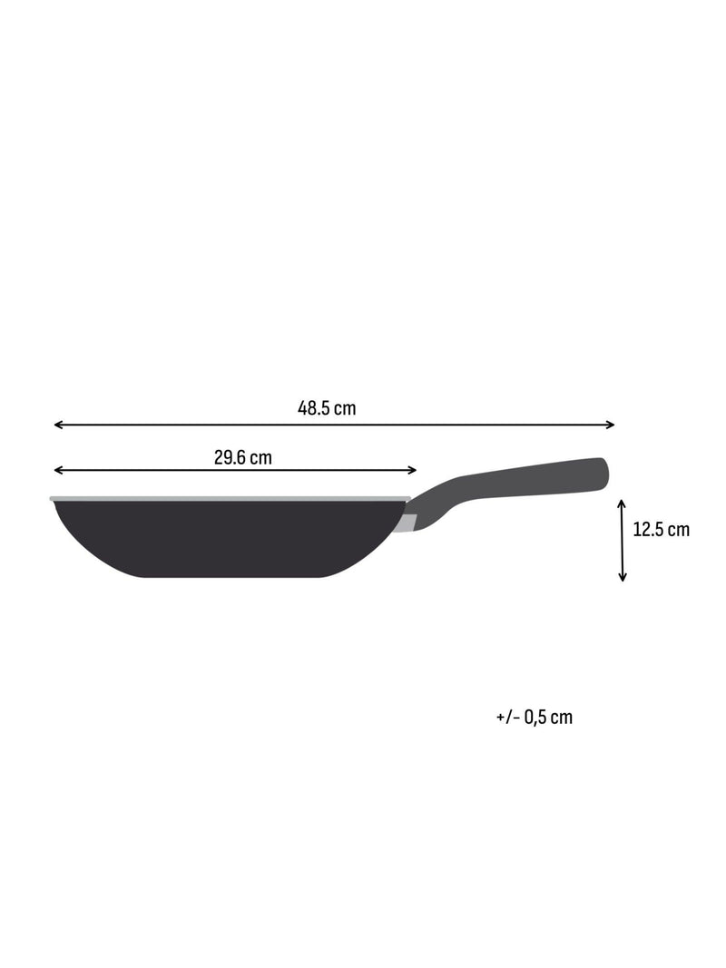 Tefal Emotion Plus stainless steel non-stick wok 28cm - British product