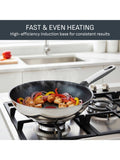 Tefal Emotion Plus stainless steel non-stick wok 28cm - British product