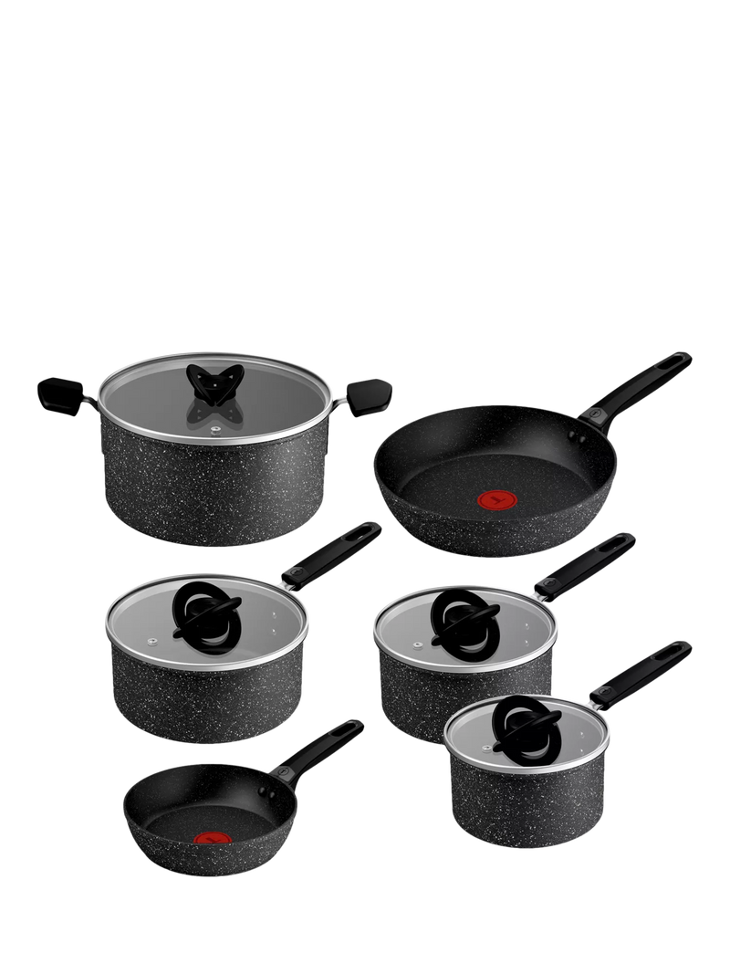 Tefal 6-piece non-stick pan set - British product