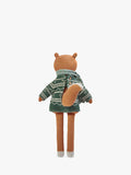 Avery Row knitted squirrel toy with Fair Isle jumper and scarf - British product