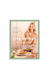 John Lewis Emily English Live to Eat Cookbook- Buy online at McGrocer