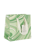 Paper Mirchi green marble gift bag 14cm, imported from the UK