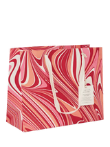 John Lewis Paper Mirchi Marble Gift Bag, Red/Pink- Buy online at McGrocer