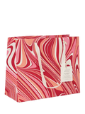 Paper Mirchi marble gift bag red/pink, imported from the UK