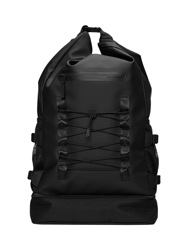 Rains Trail Mountaineer Roll-Top Backpack 01 Black - British product