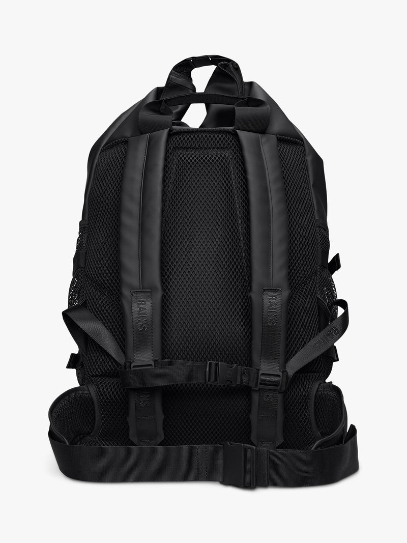 Rains Trail Mountaineer Roll-Top Backpack 01 Black - British product