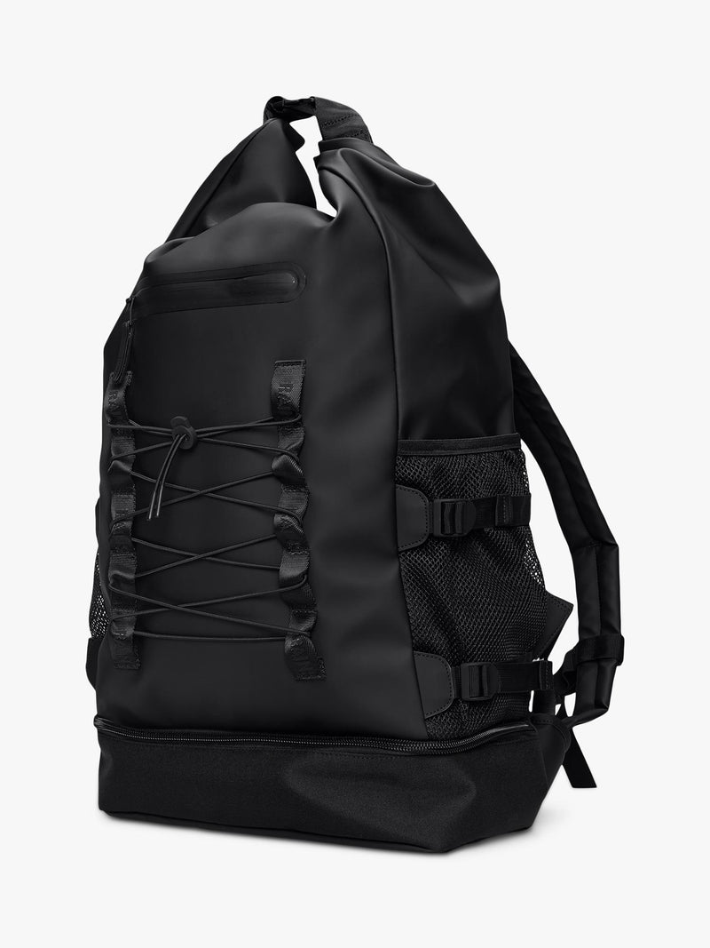 Rains Trail Mountaineer Roll-Top Backpack 01 Black - British product