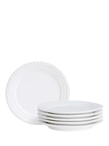 John Lewis Neptune Bowsley Ceramic Side Plate, 20cm, White- Buy online at McGrocer