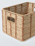 John Lewis seagrass basket set of 2 red natural, imported from the UK