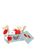 Biscuiteers hand-iced biscuits gift tin Champagne Hearts 110g - British product