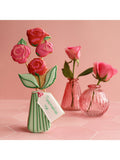 Biscuiteers hand-iced roses letterbox biscuit 60g (British brand)
