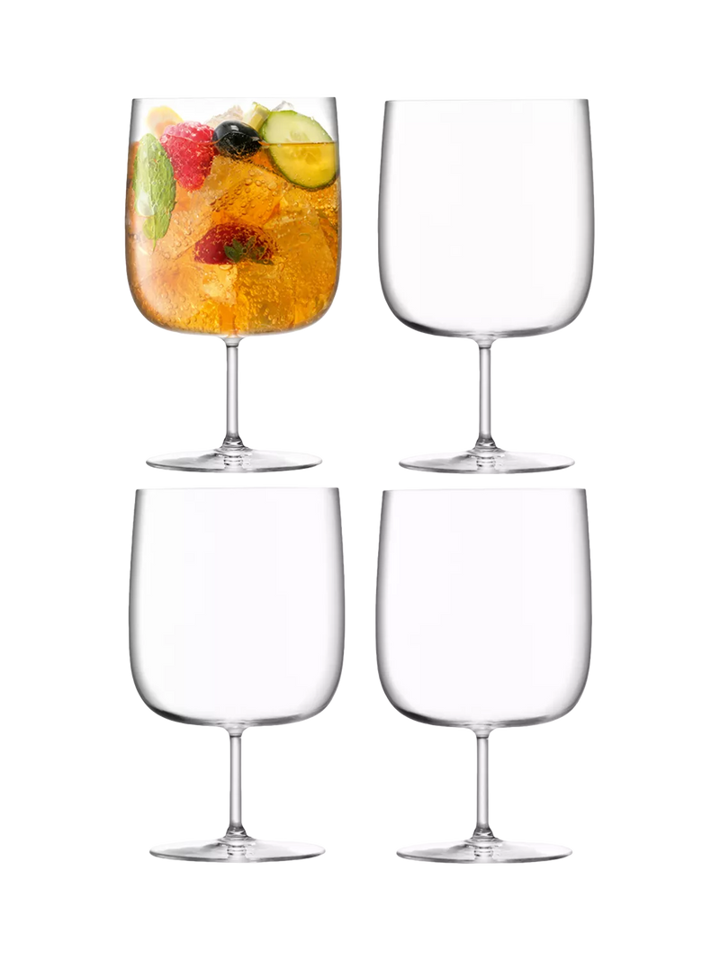 LSA International Borough stemmed craft beer glass set of 4 625ml - British product