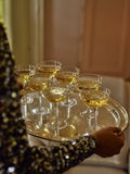 Neptune champagne coupe glass scalloped set of 2 240ml, UK version