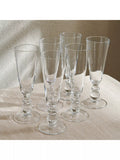Neptune Greenwich champagne flute set 200ml clear (British brand)