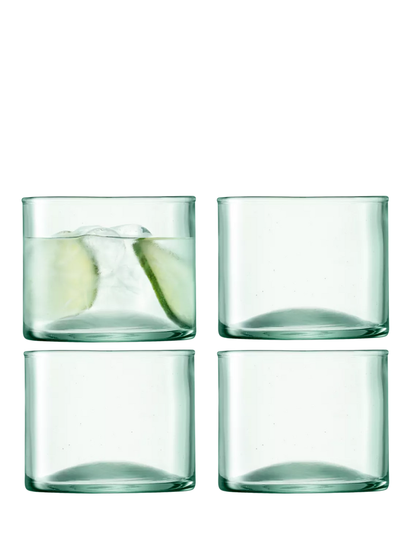 LSA International recycled glass tumbler set of 4 270ml, UK version