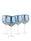 Artland filigree gin cocktail glasses 700ml blue, UK version