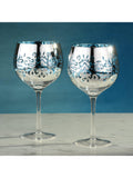 Artland filigree gin cocktail glasses 700ml blue, UK version