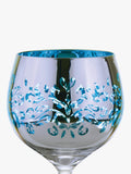 Artland filigree gin cocktail glasses 700ml blue, UK version
