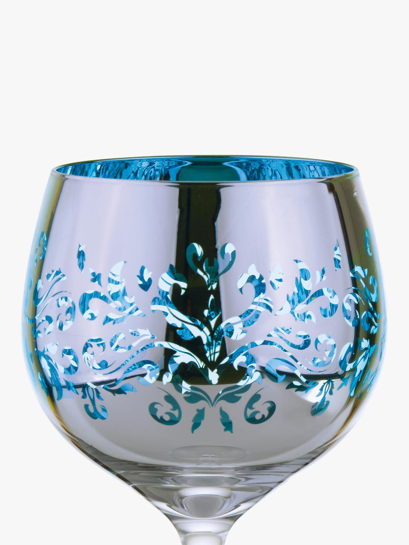 Artland filigree gin cocktail glasses 700ml blue, UK version