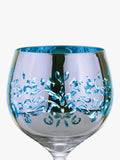 Artland filigree gin cocktail glasses 700ml blue, UK version