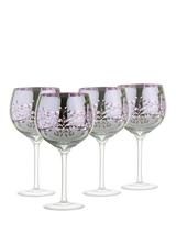 John Lewis Artland Filigree Electroplated Gin Cocktail Glasses, Set of 2, 70cl, Lilac- Buy online at McGrocer
