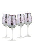 Artland filigree electroplated wine glasses lilac 500ml - British product