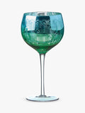 Artland Peacock gin cocktail glasses 700ml green, UK version