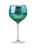 Artland Peacock gin cocktail glasses 700ml green, UK version