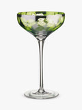 Artland tropical leaves coupe cocktail glasses set of 2, UK version