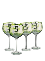 John Lewis Artland Tropical Leaves Electroplated Gin Cocktail Glass, Green, 700ml (Set of 2)- Buy online at McGrocer
