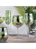 Artland Tropical Leaves gin cocktail glasses set of 4 700ml, UK version