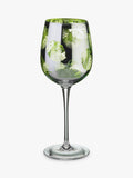 Artland tropical leaves electroplated wine glasses 500ml - British product