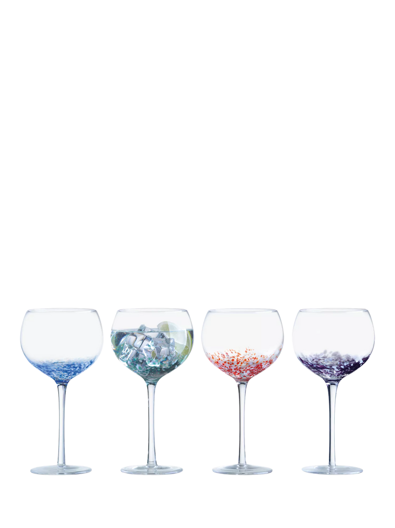 Anton Studio Designs speckle gin glasses set of 4 500ml, UK version