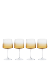 John Lewis Anton Studio Designs Empire Gin Glasses Set of 4 700ml Amber- Buy online at McGrocer