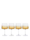 Anton Studio Designs Empire gin glasses 700ml amber set of 4, imported from the UK