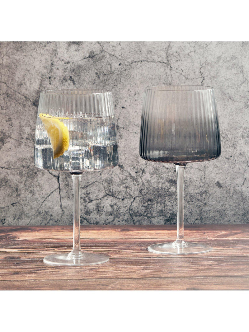 Anton Studio Designs Empire gin glass set of 4 smoke British brand