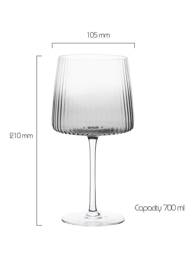 Anton Studio Designs Empire gin glass set of 4 smoke British brand