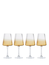 John Lewis Anton Studio Designs Empire Wine Glass Set of 4 Amber 450ml- Buy online at McGrocer