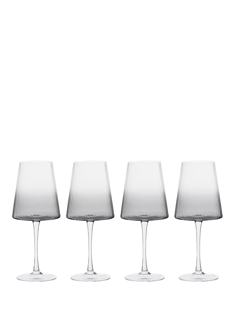 Anton Studio Designs Empire wine glasses smoke set of 4, UK version