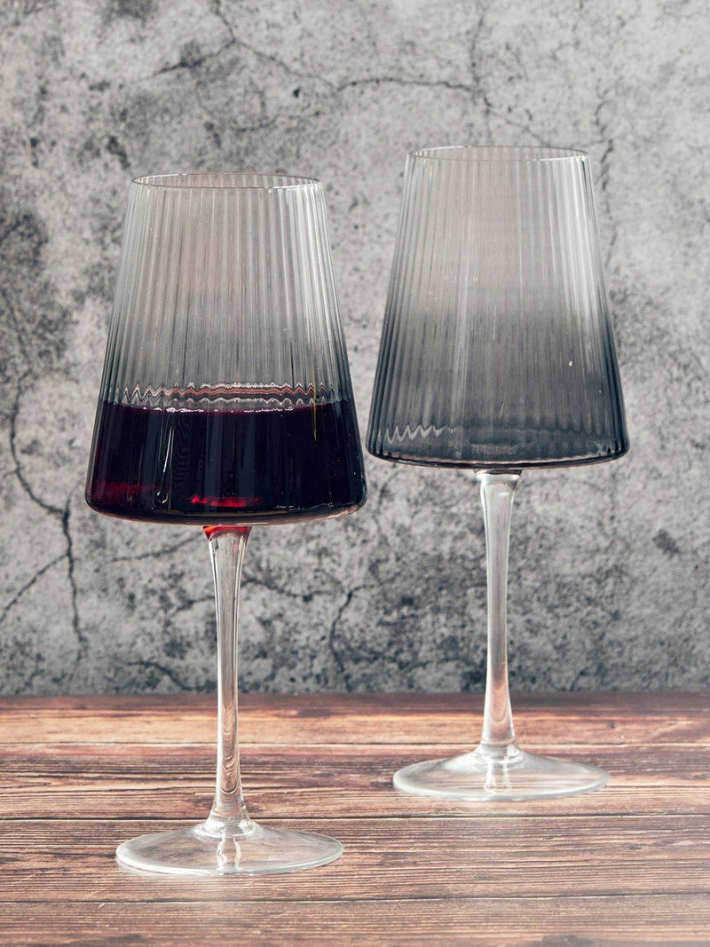 Anton Studio Designs Empire wine glasses smoke set of 4, UK version