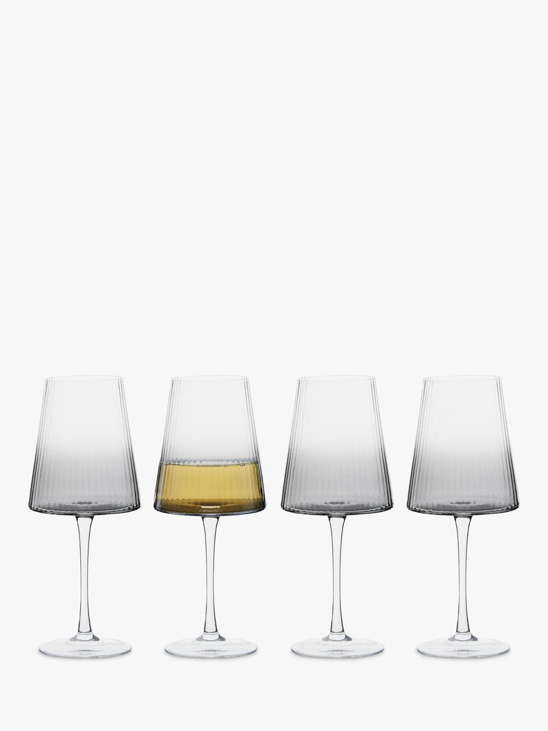 Anton Studio Designs Empire wine glasses smoke set of 4, UK version