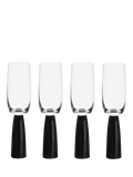 Anton Studio Designs Oslo champagne flutes set of 4 black, UK version