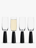 Anton Studio Designs Oslo champagne flutes set of 4 black, UK version